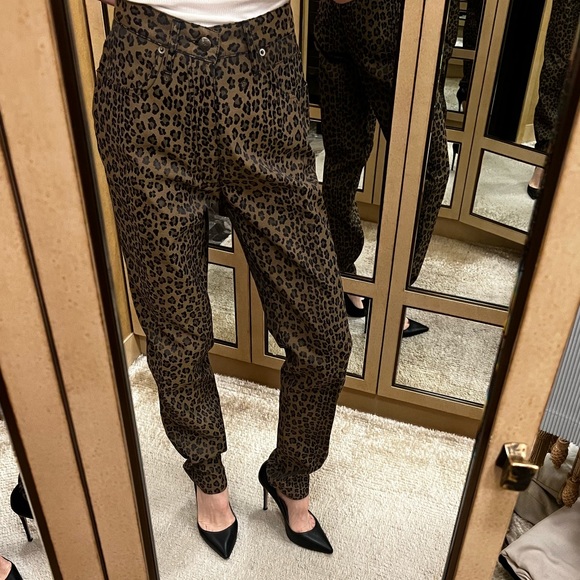 VINTAGE FENDI Zucca Leopard Monogram Pants - Picture 3 of 6